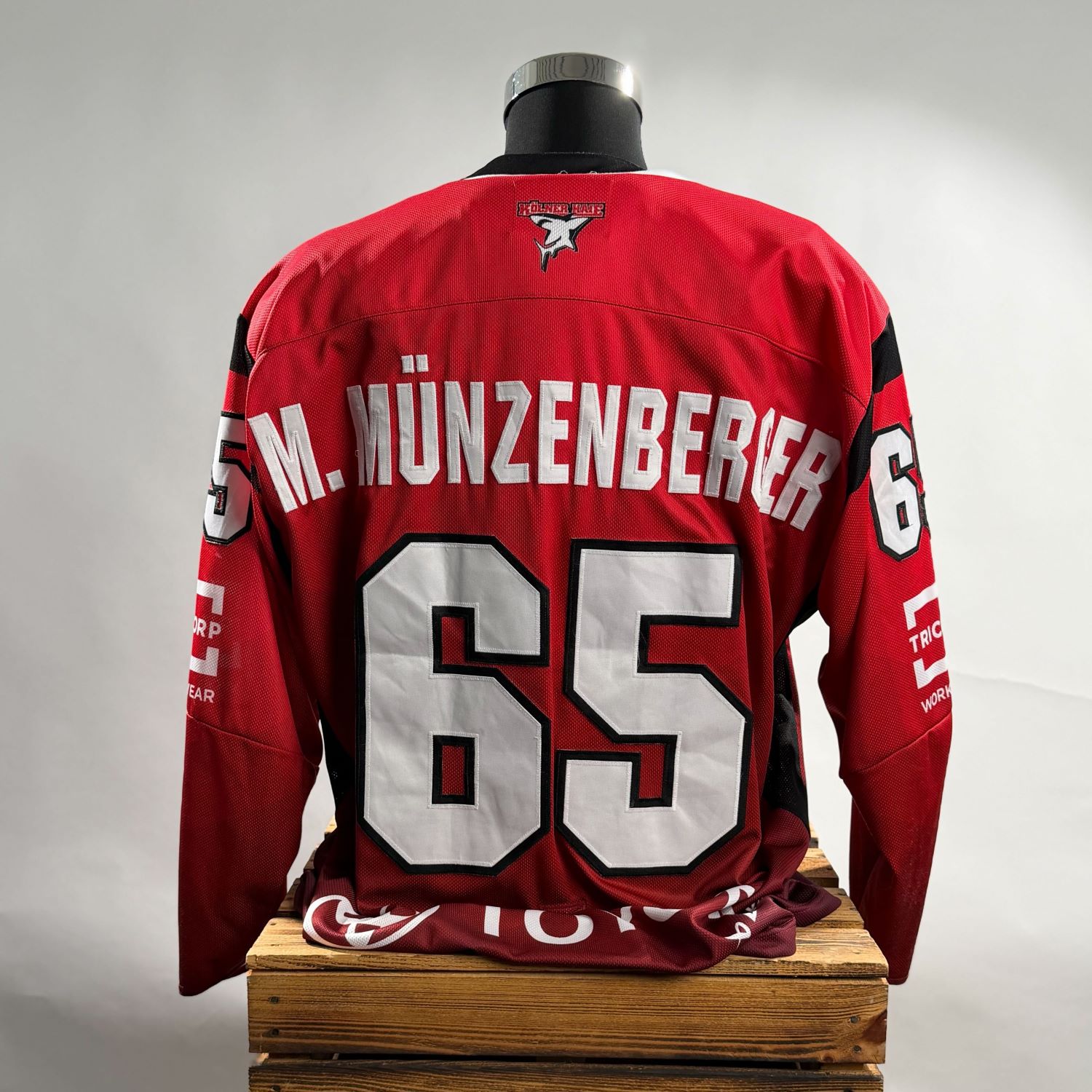 Jersey, Rot, Nummer 65, Münzenberger, Sportbekleidung