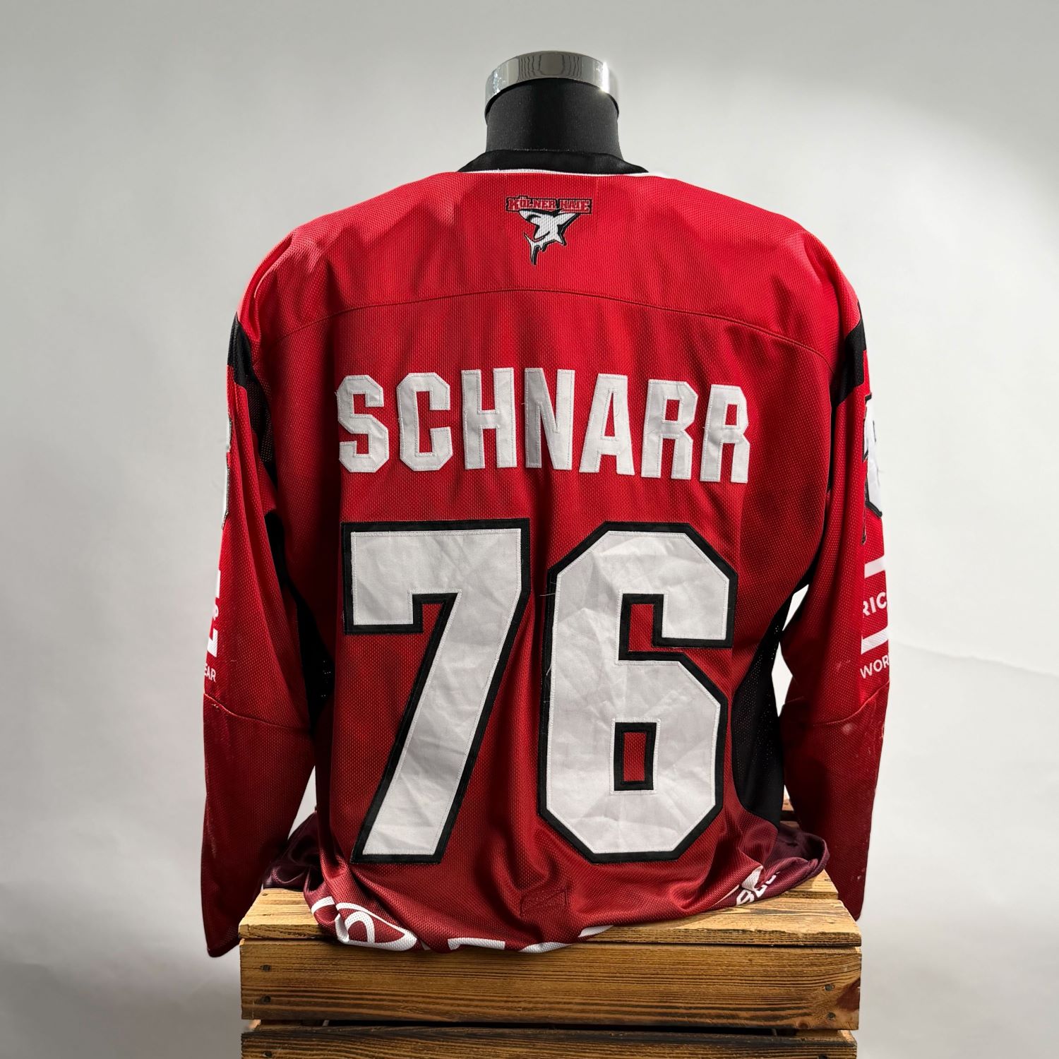 Hockey Jersey, Rote Jersey, Nummer 76, Schnarr, Langarm