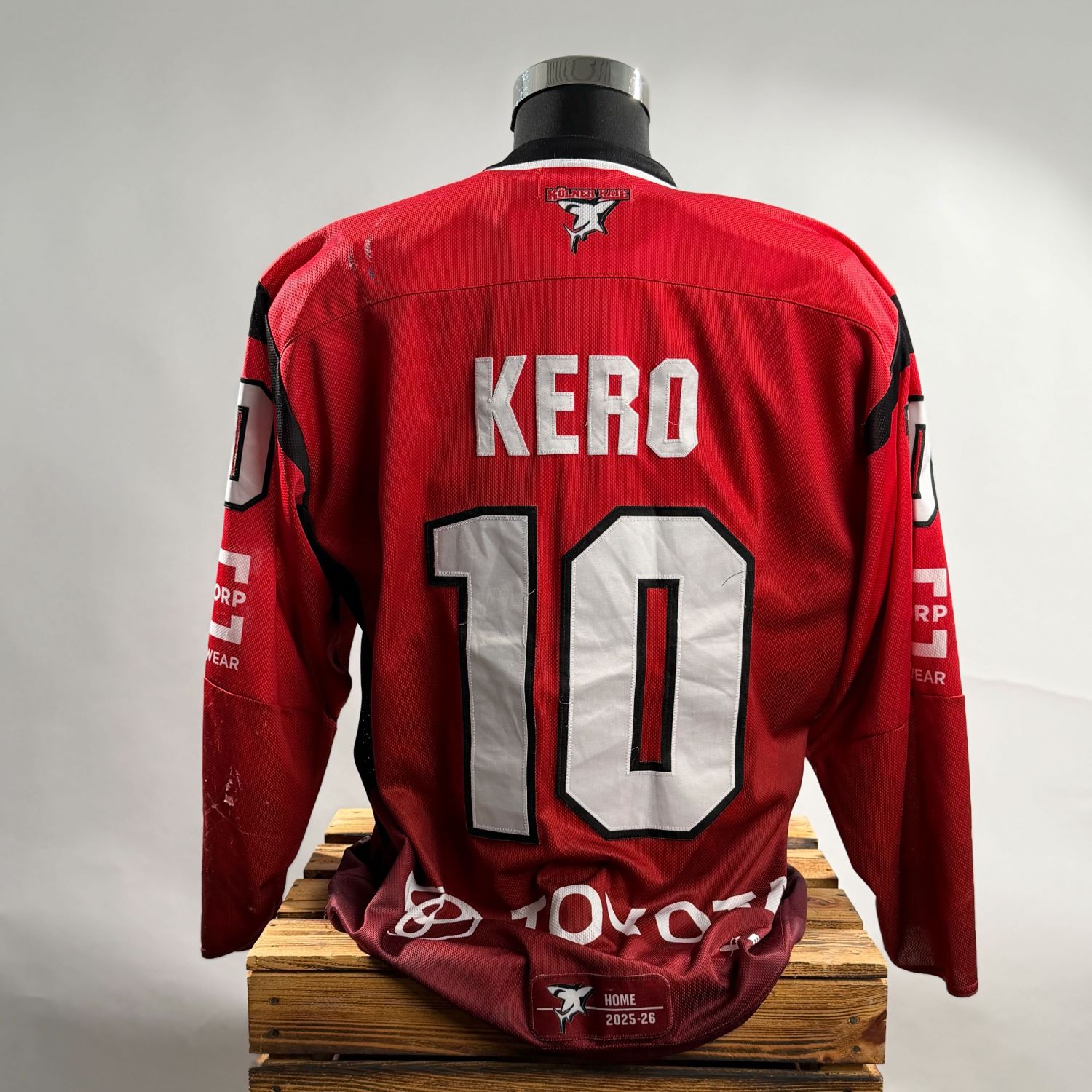 Hockey Jersey, Rote Jersey, Nummer 10, KERO, Lange Ärmel