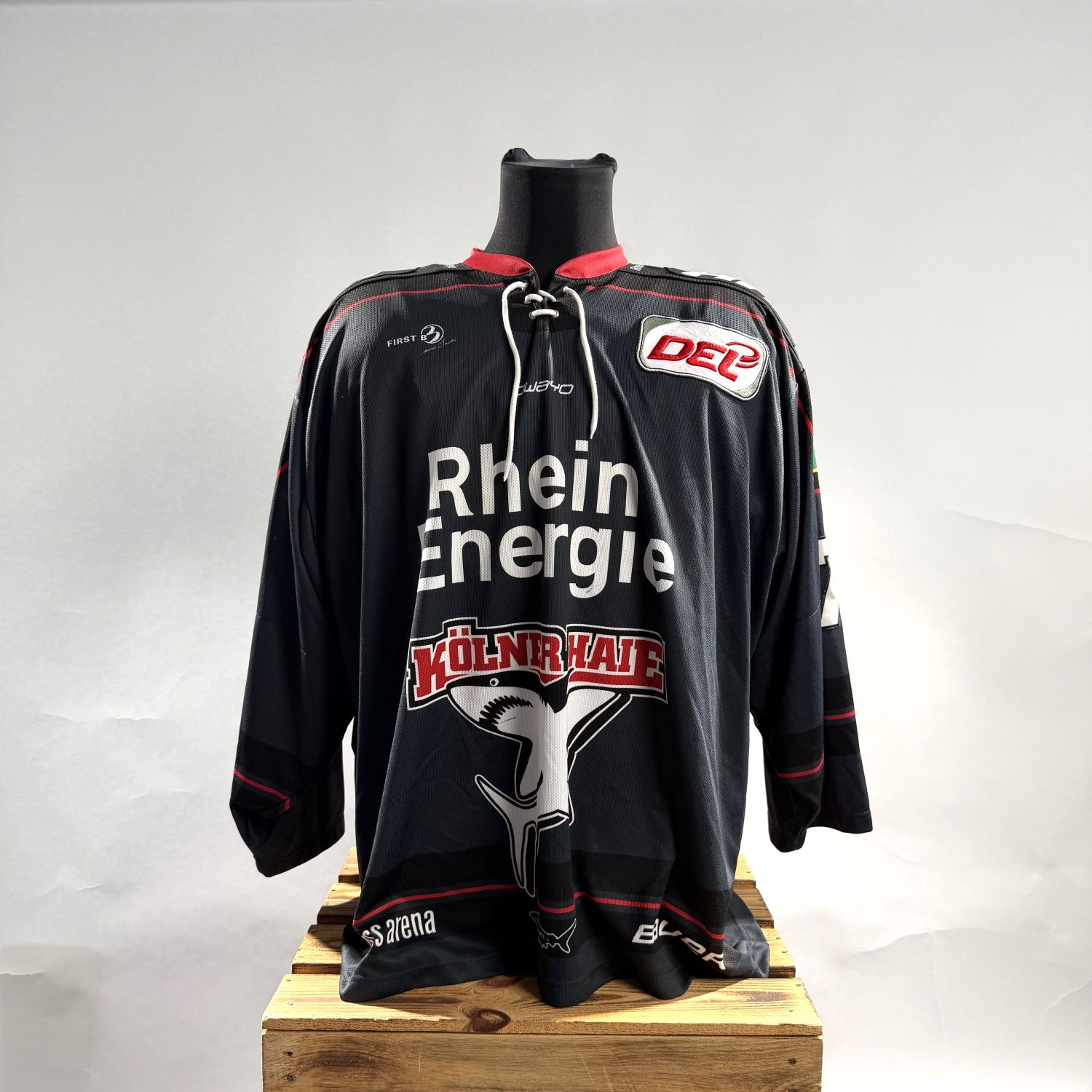 Jersey, Hockey-Trikot, Schwarz, Rhein-Energie, Köln-Segellogo