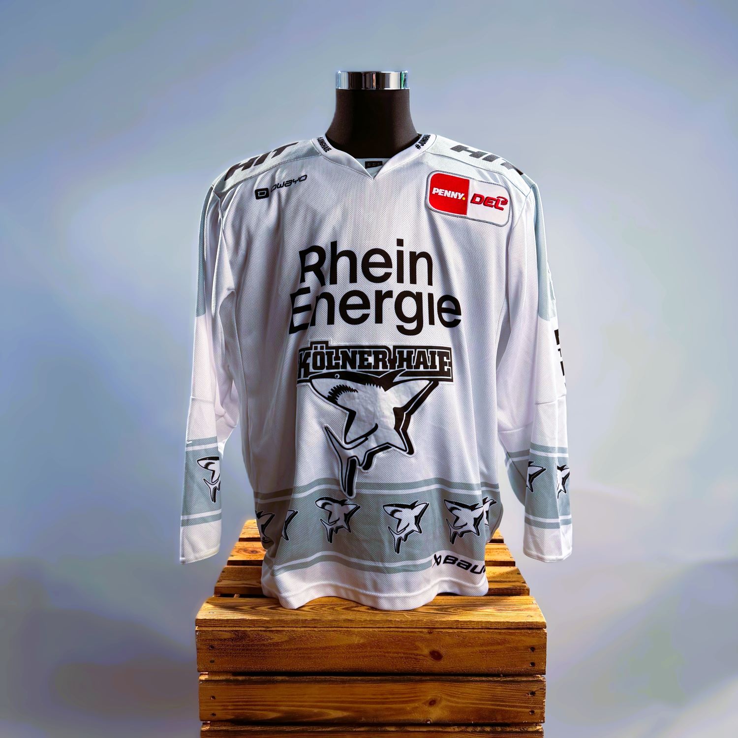 Jersey, Hockeytrikot, Weiß, Drucklogo, Mannequin