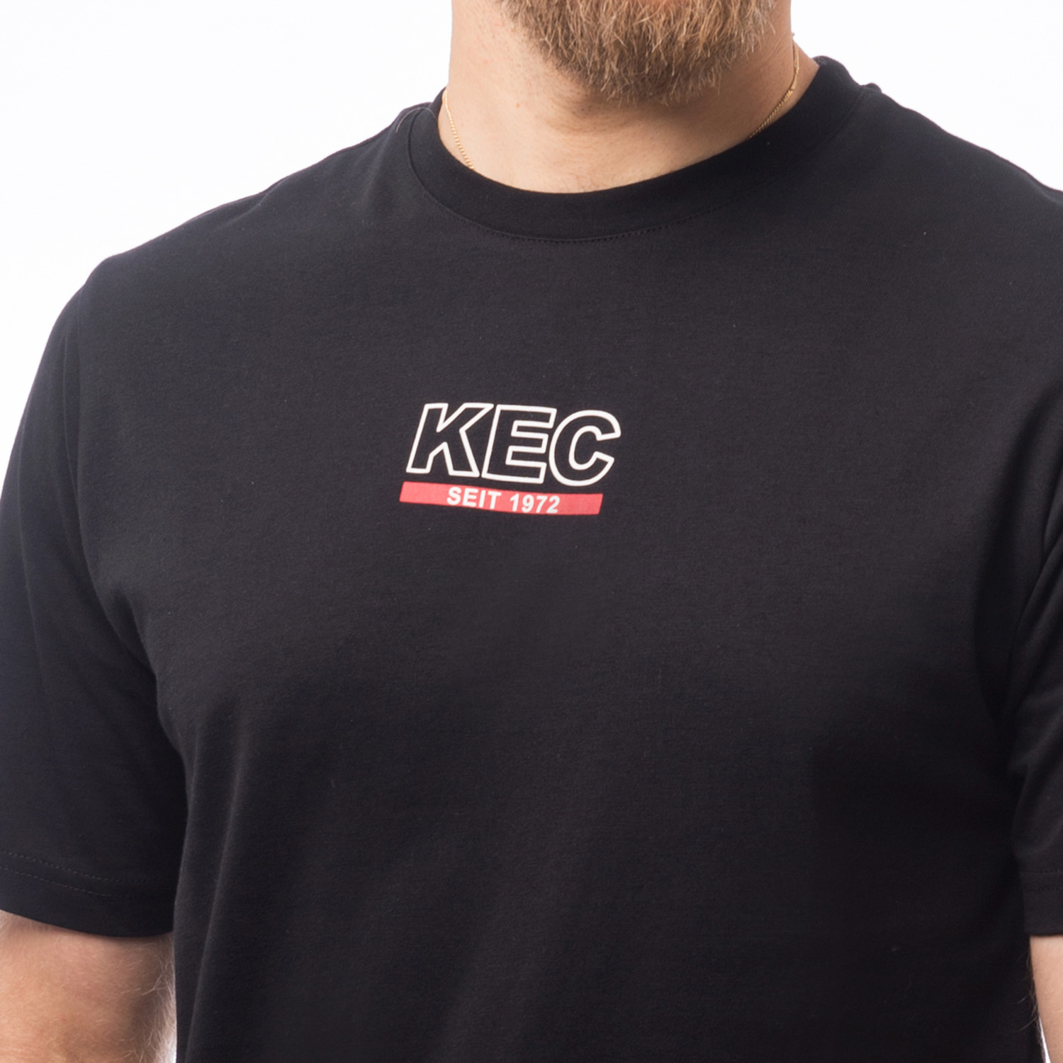 T-Shirt, Schwarz, Logo, KEC, Halbarm