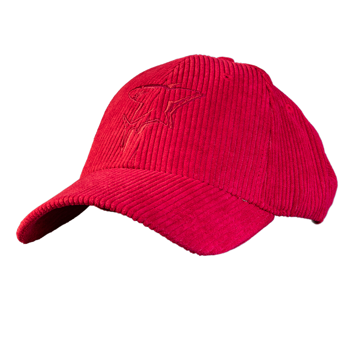 Kordelcord, Corduroy, Baseballcap, Rot, Cap
