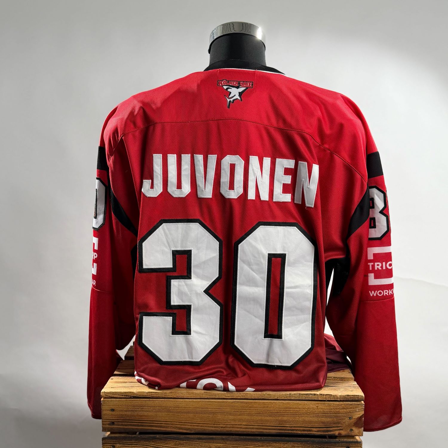 Hockey Jersey, Rote Jersey, Nummer 30, Rückseite Bedruckung, Langarm
