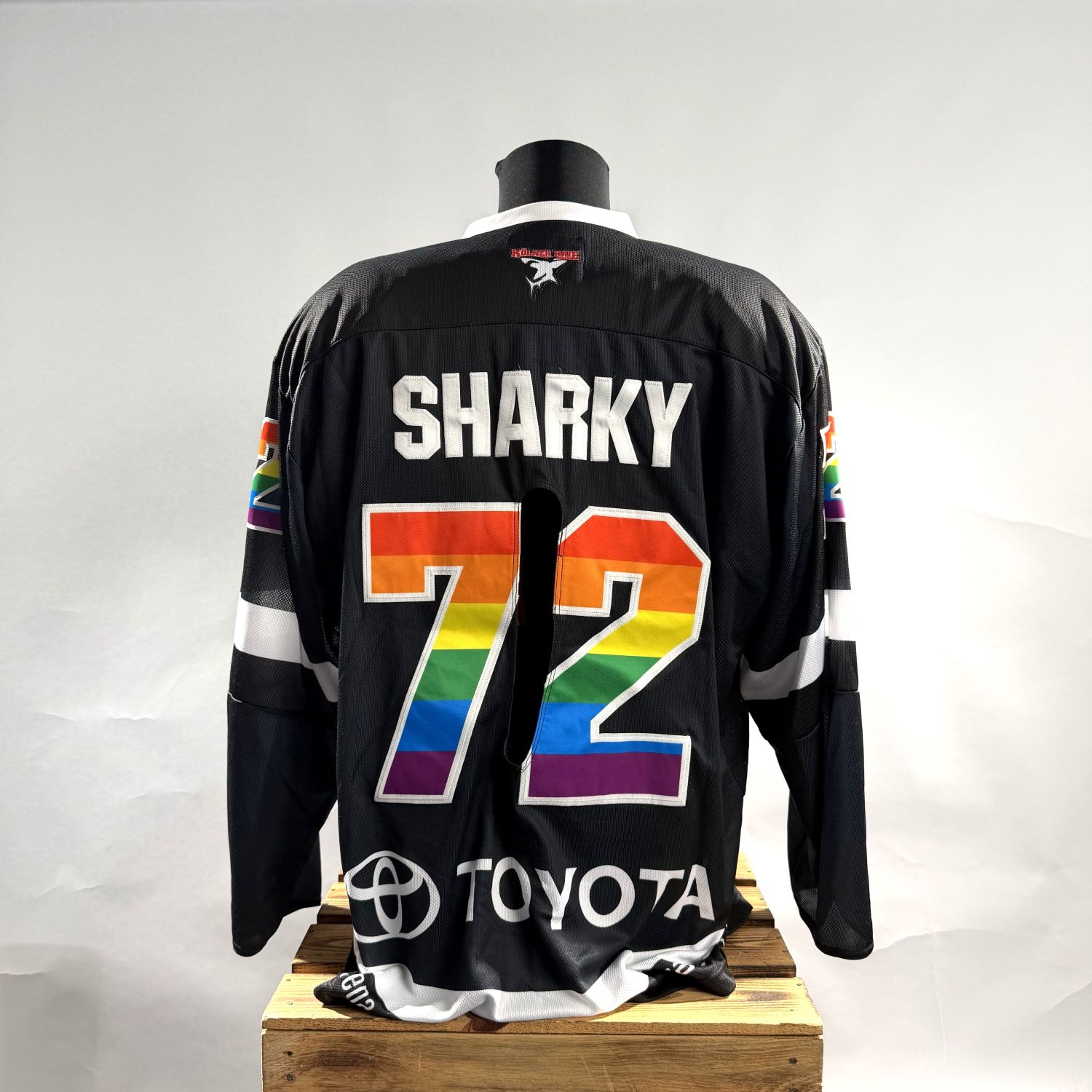 Motorcyclejacke, Meshjacke, schwarze Jacke, Nummer 72, Regenbogen 72