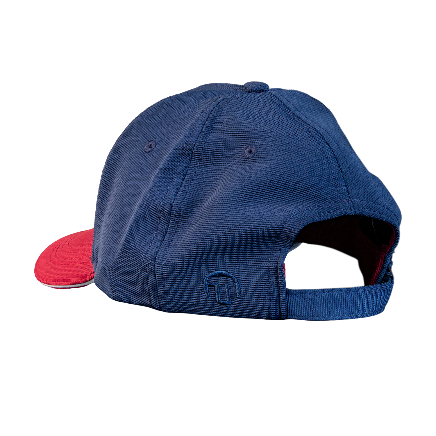 Baseball cap, Blue cap, Red brim, Rückseite Schnalle, Verstellbares Band
