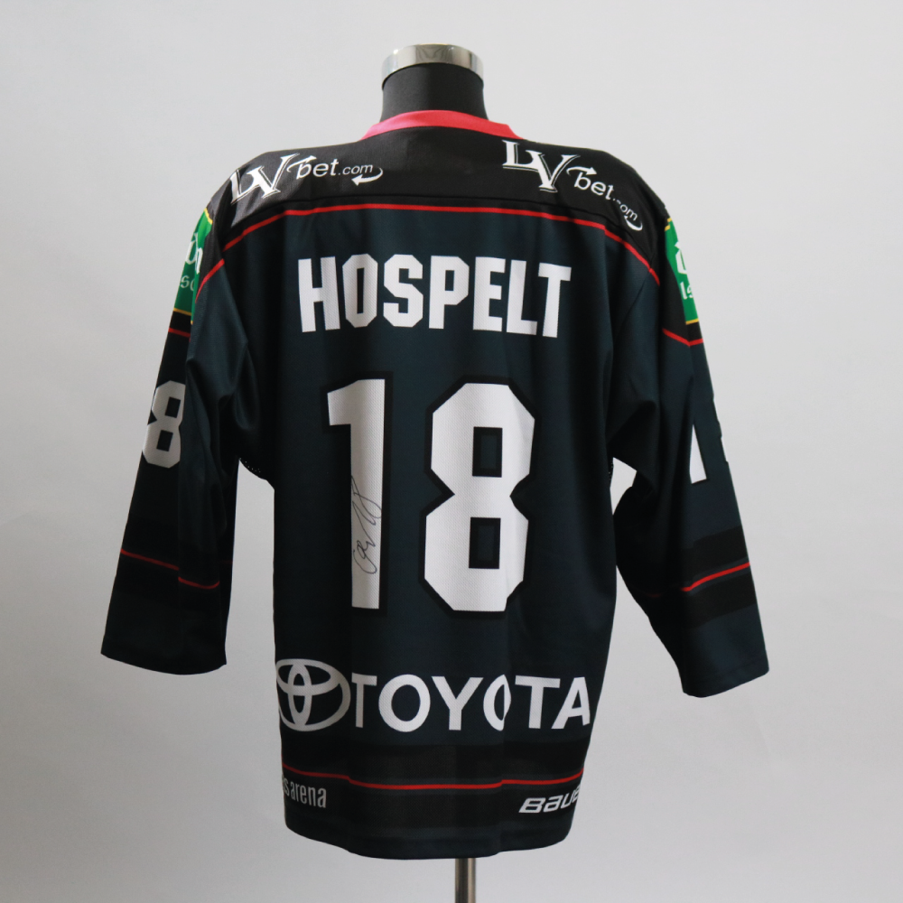 HOME JERSEY | 2016-17 | #18 HOSPELT | gr. XL unterschrieben