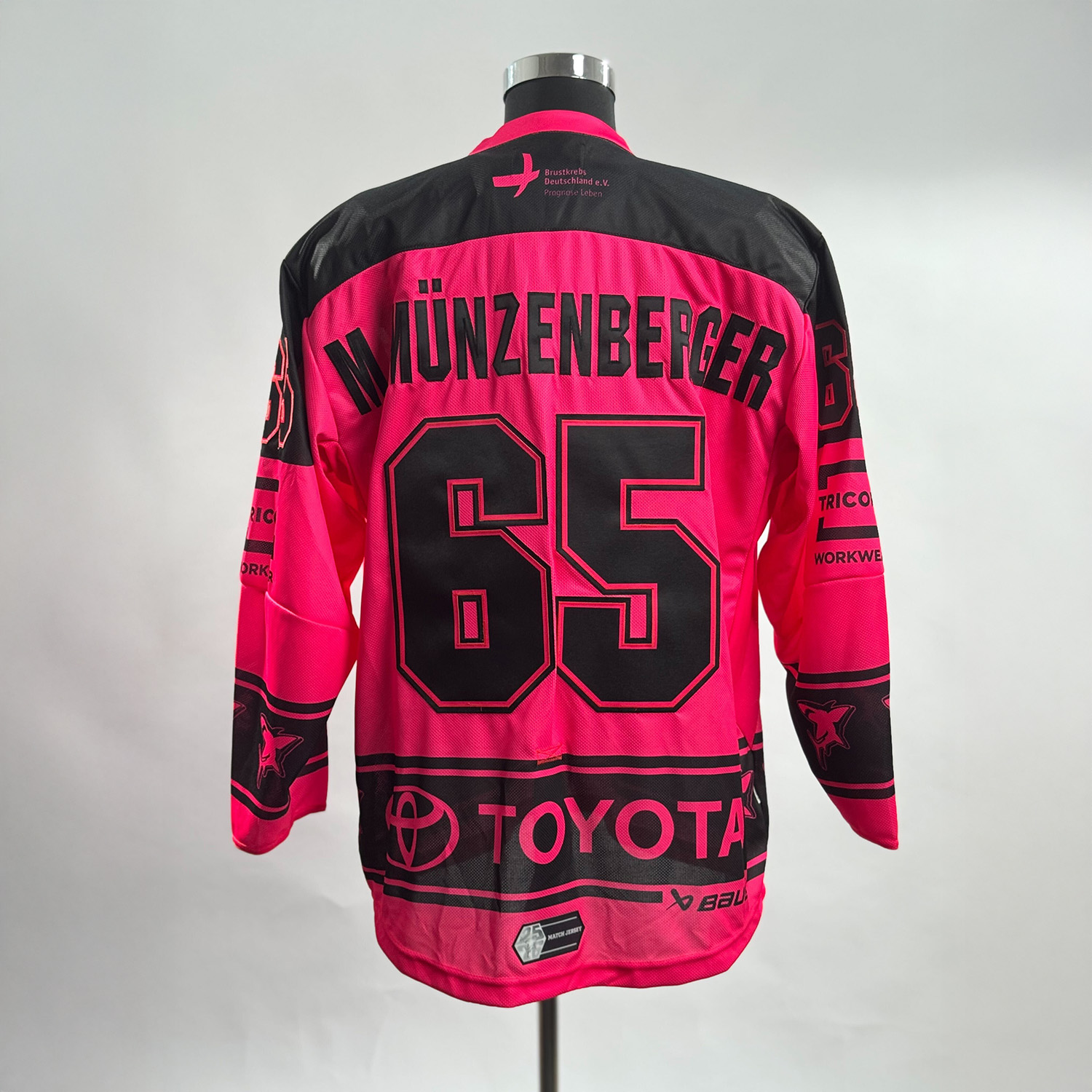 PINKTOBER | 2025-26 | #65 M. MÜNZENBERGER | gr. 2XL Bekleidung, Hemd, Kapuzenpulli, Sweatshirt, Trikot