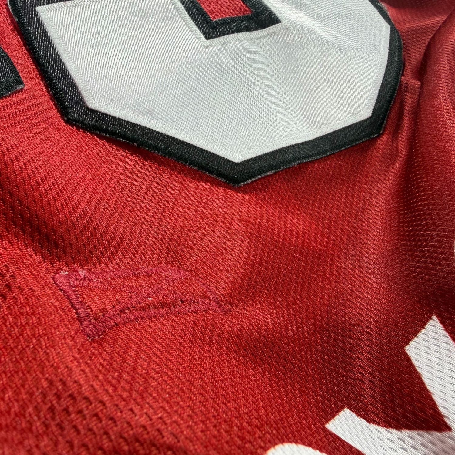 jersey, Kragen, rot, Mesh, Aufnäher