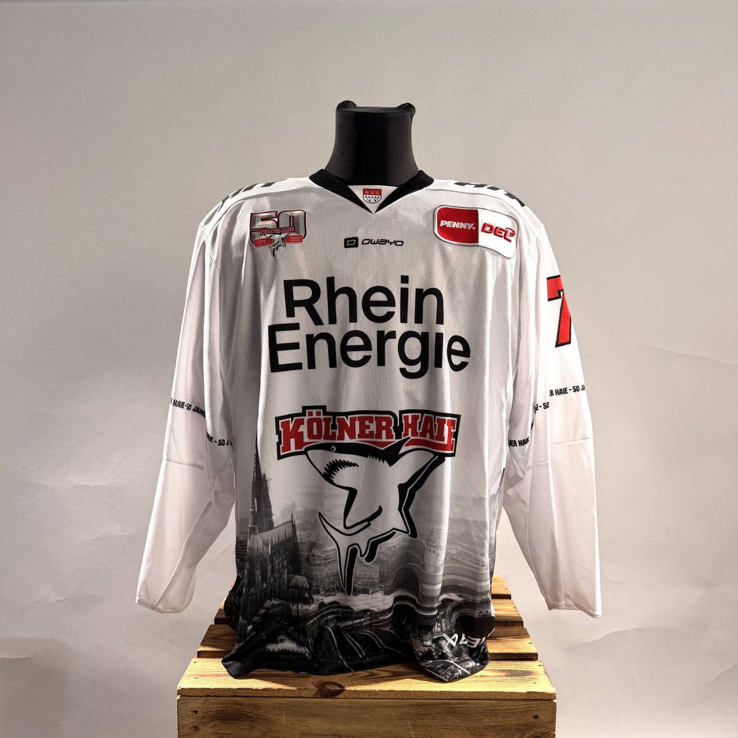 jersey, Hockey-Trikot, Rhein Energie, Kölner Haie, Longsleeve