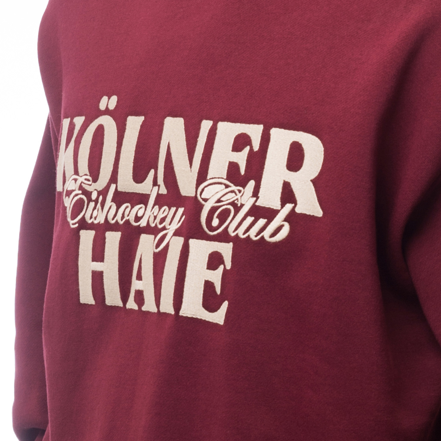 Hoodie, Kohlerot, Sweatshirt, Print, Farbe maroon
