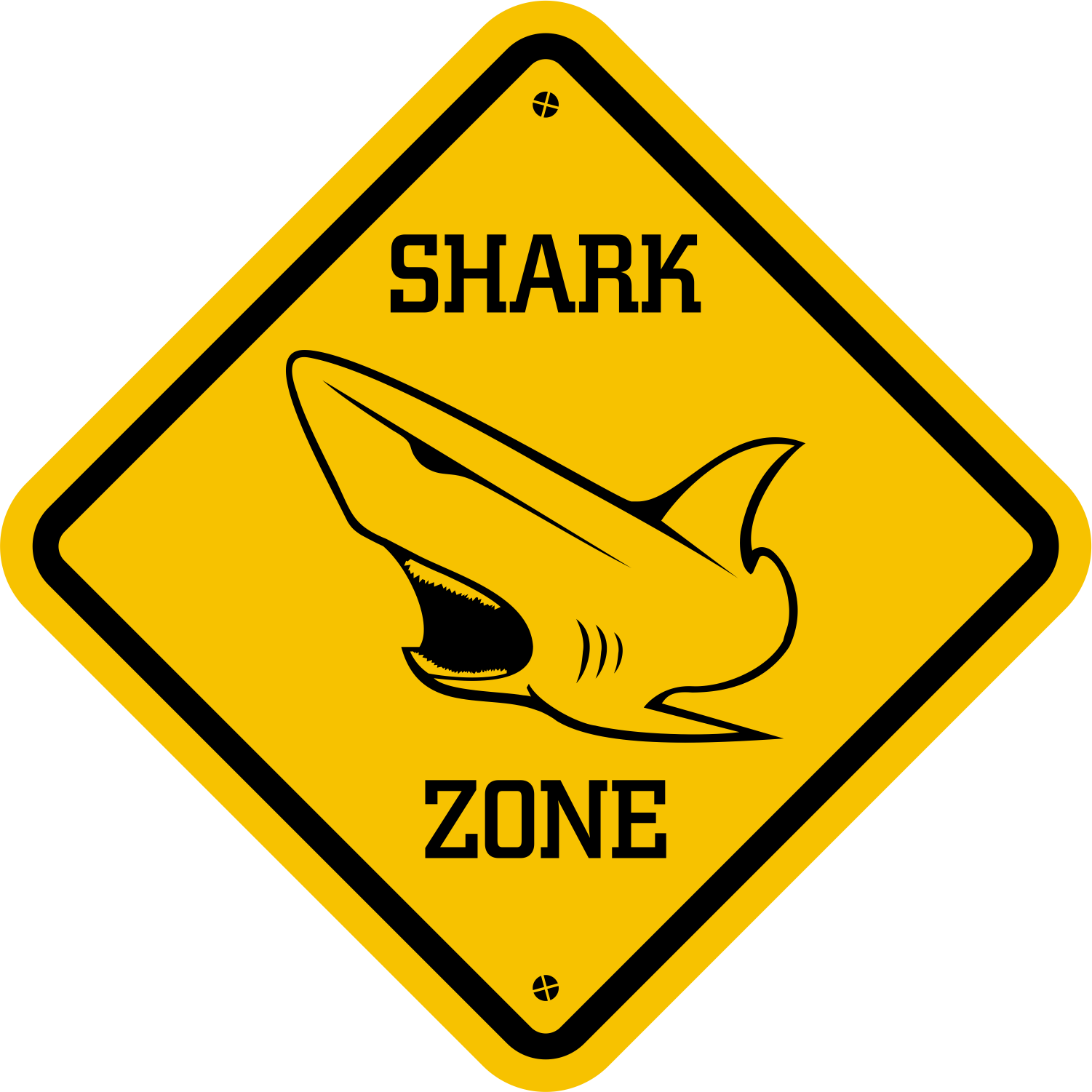 Aufkleber SHARK ZONE
