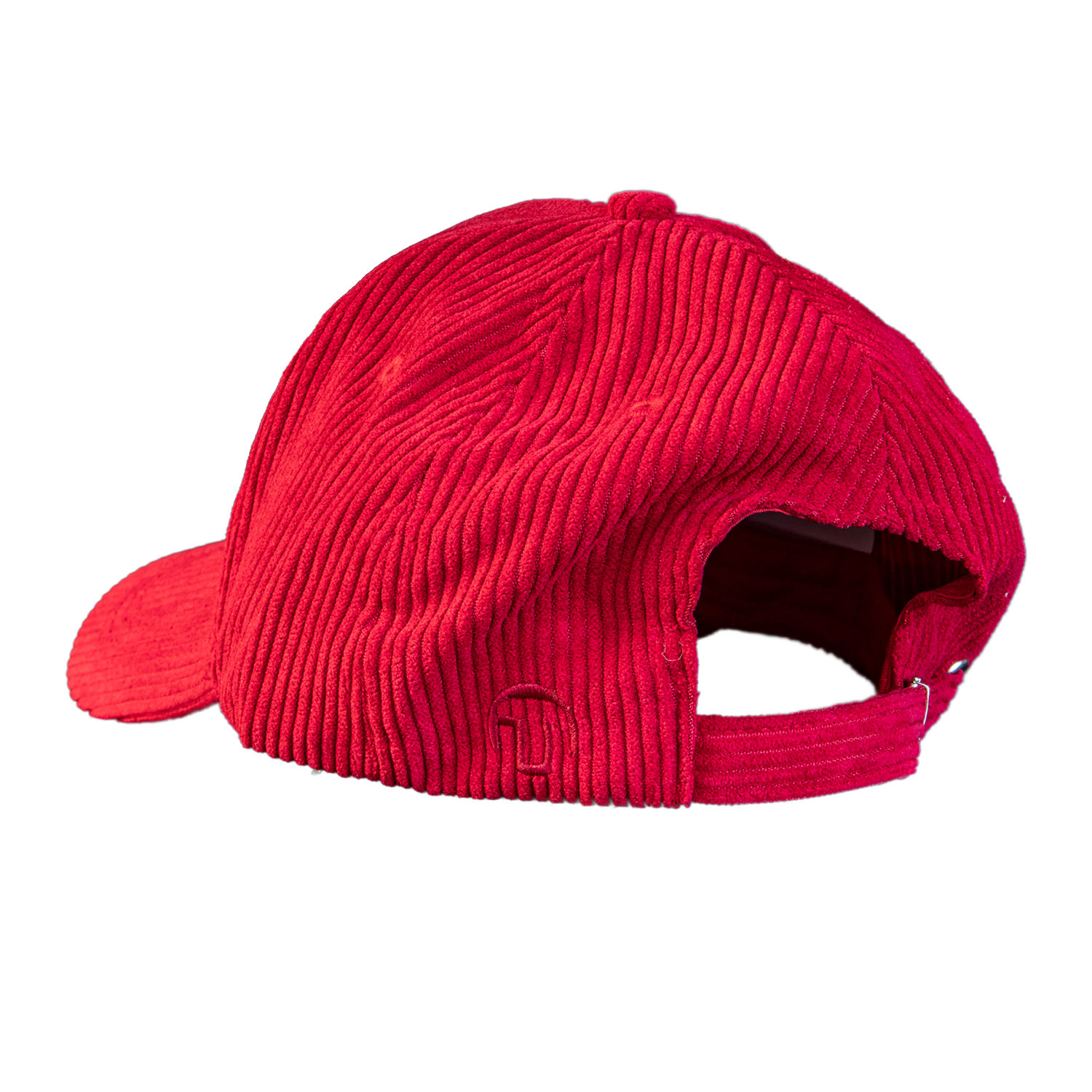 Baseball Cap, Corduroy, Red, Rückansicht, Verstellbar