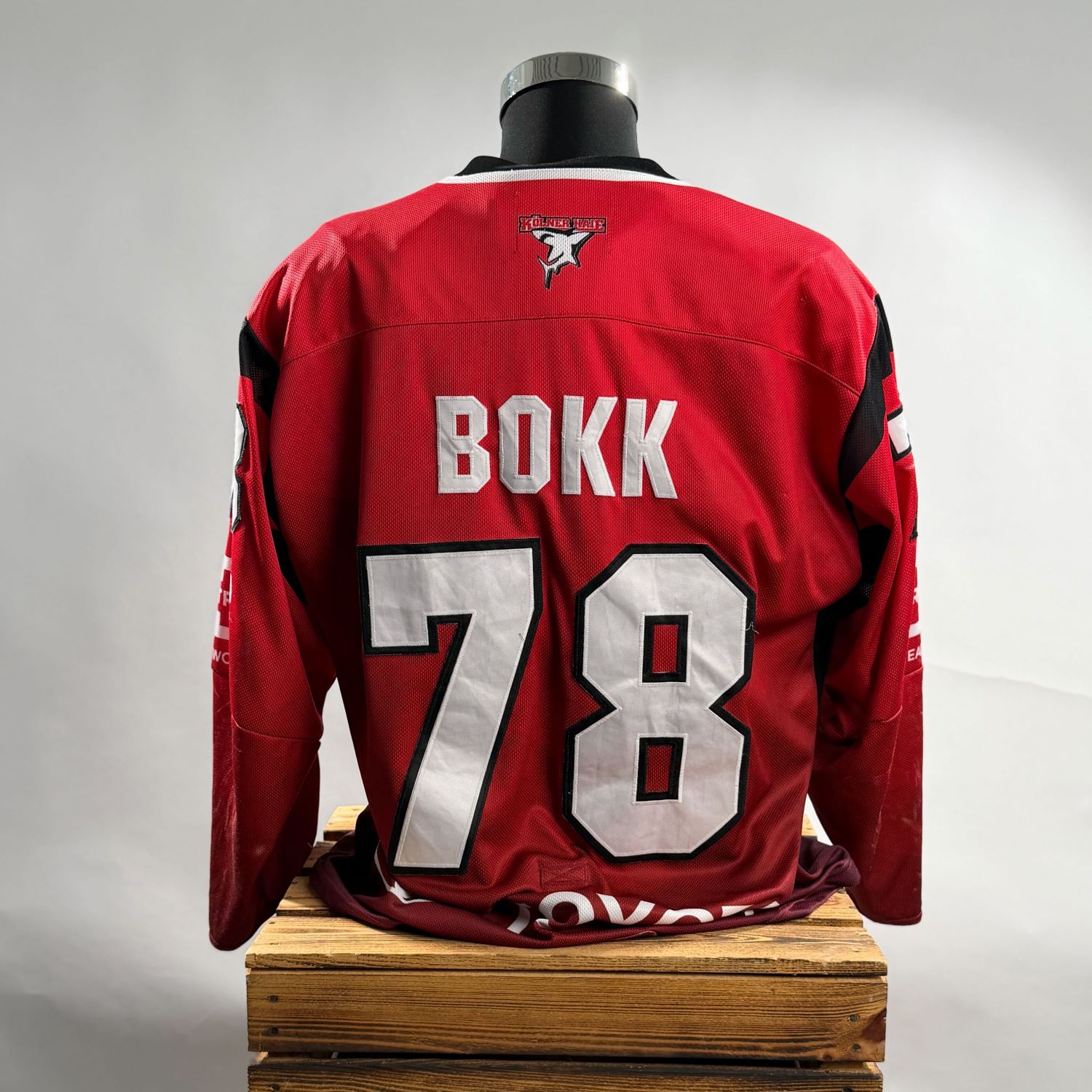 Jersey, Hockey Jersey, Rote Jersey, Nummer 78, Rückseite Name BOKK