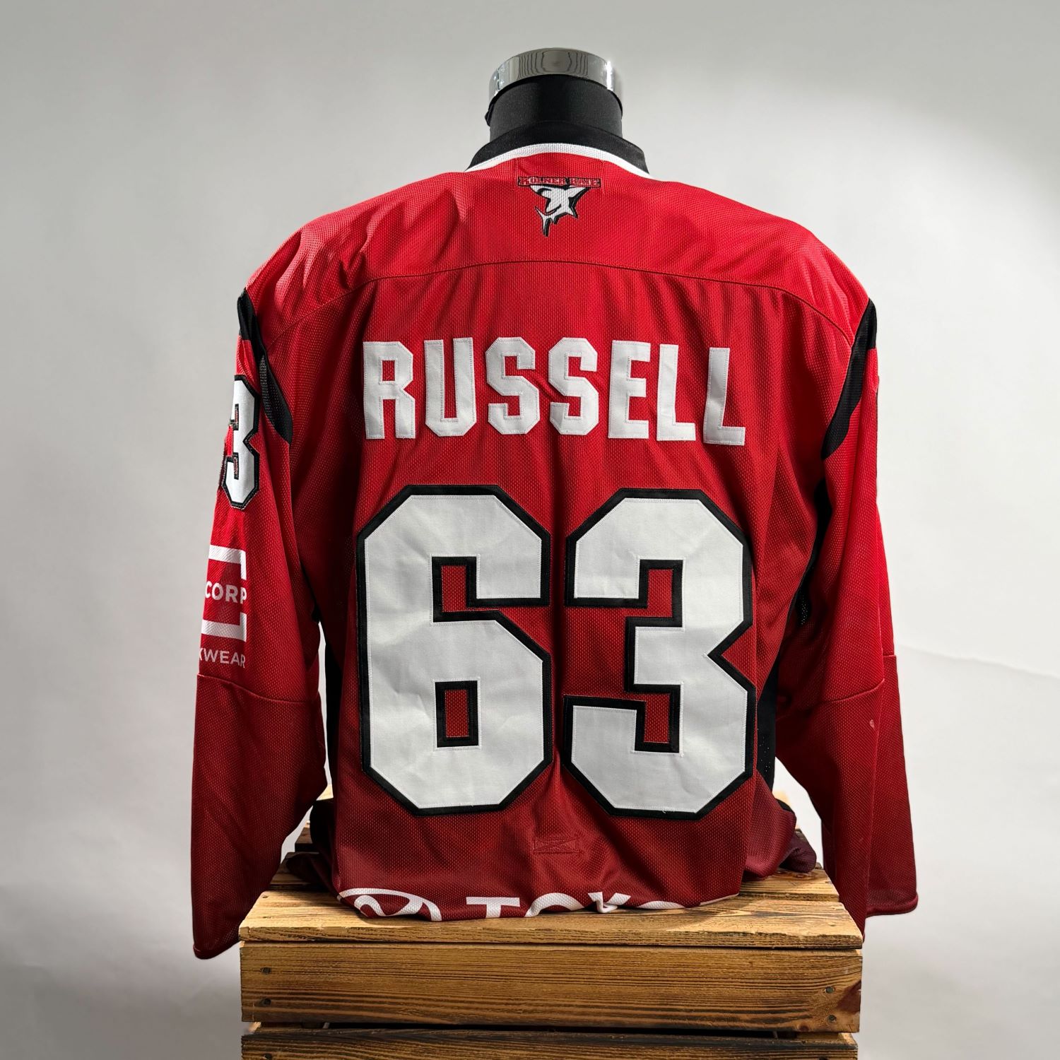 Jersey, Hockey-Jersey, Rot, Nummer 63, Russell