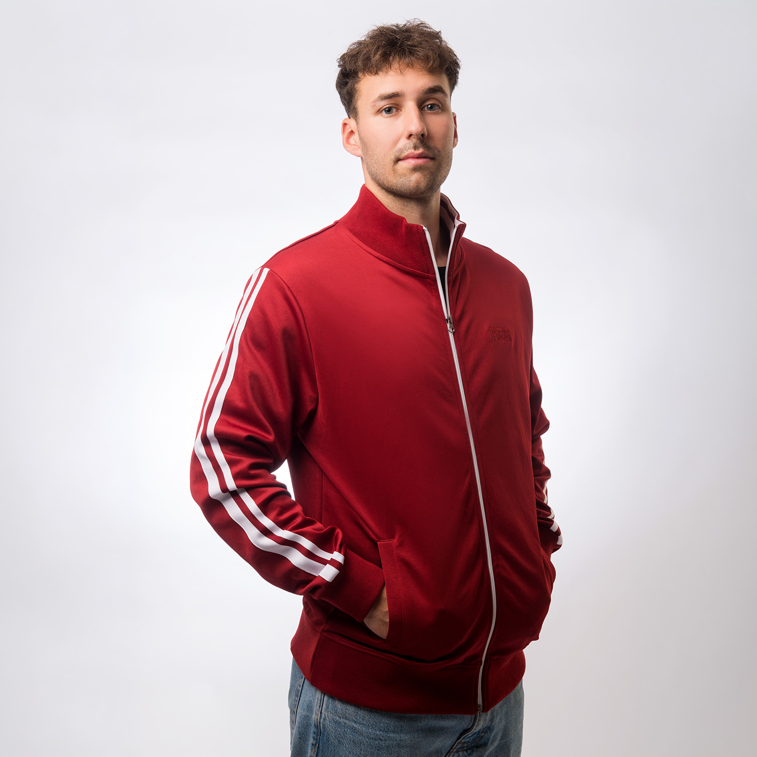 jacke, trainerjacke, sportjacke, rote jacke, zipper