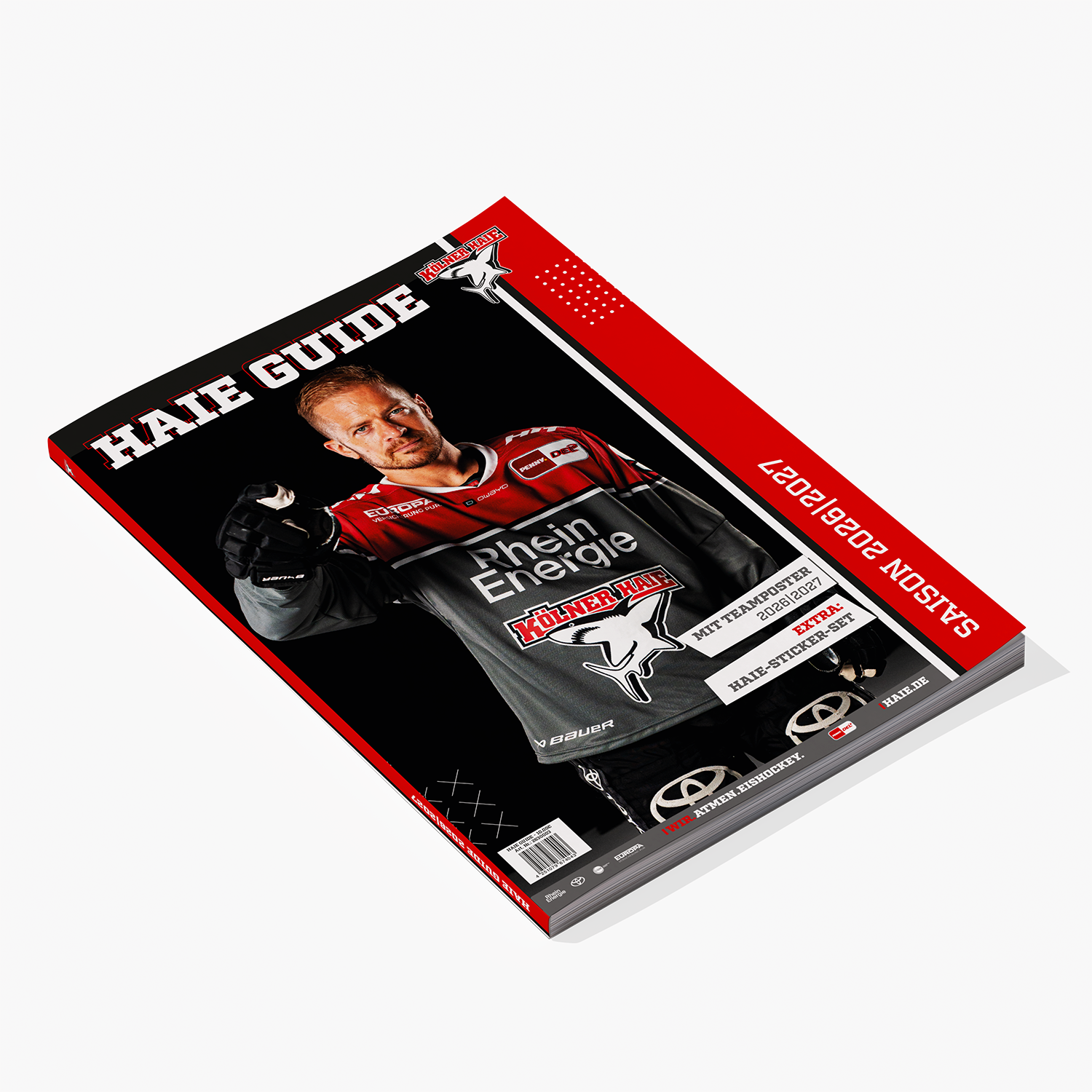 Hockey-Trikot, RheinEnergie, Kölner Haie, Sportmagazin, Eishockey