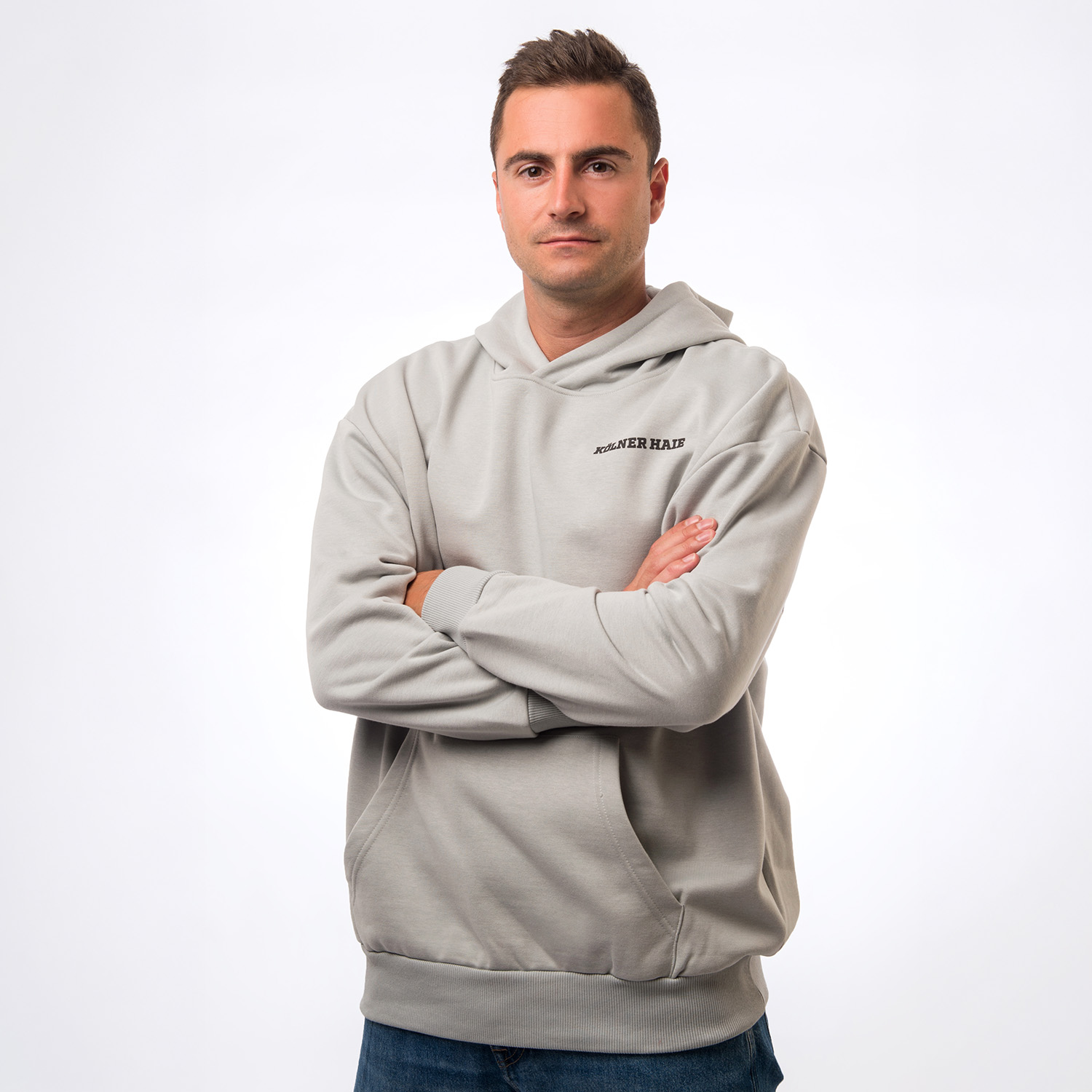 Hoodie, grauer Hoodie, Kanguruh-Hoodie, Pullover, Herrenbekleidung
