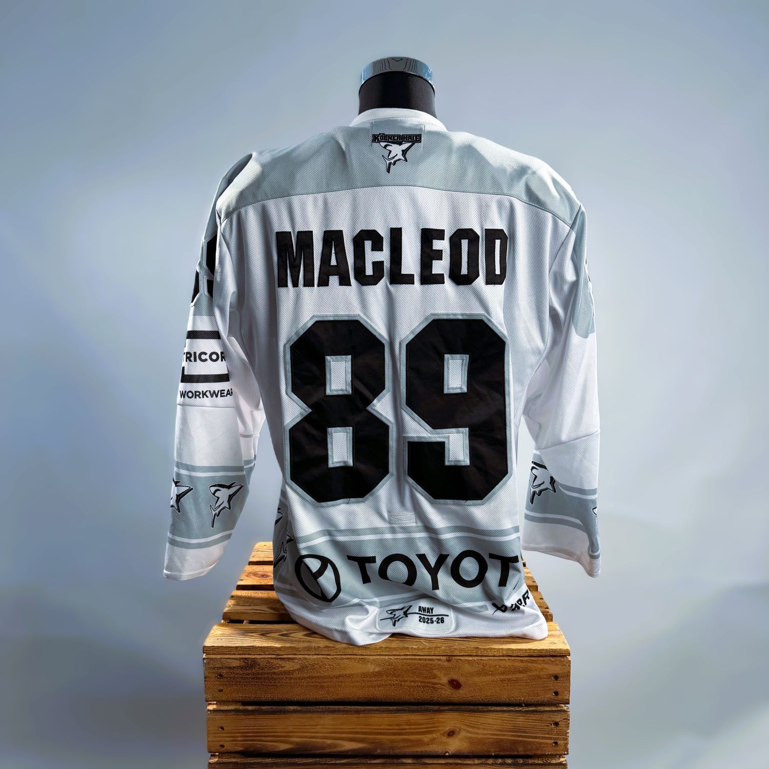 Hockey Jersey,  Number 89,  White Jersey,  Athletic wear,  Toyota logo