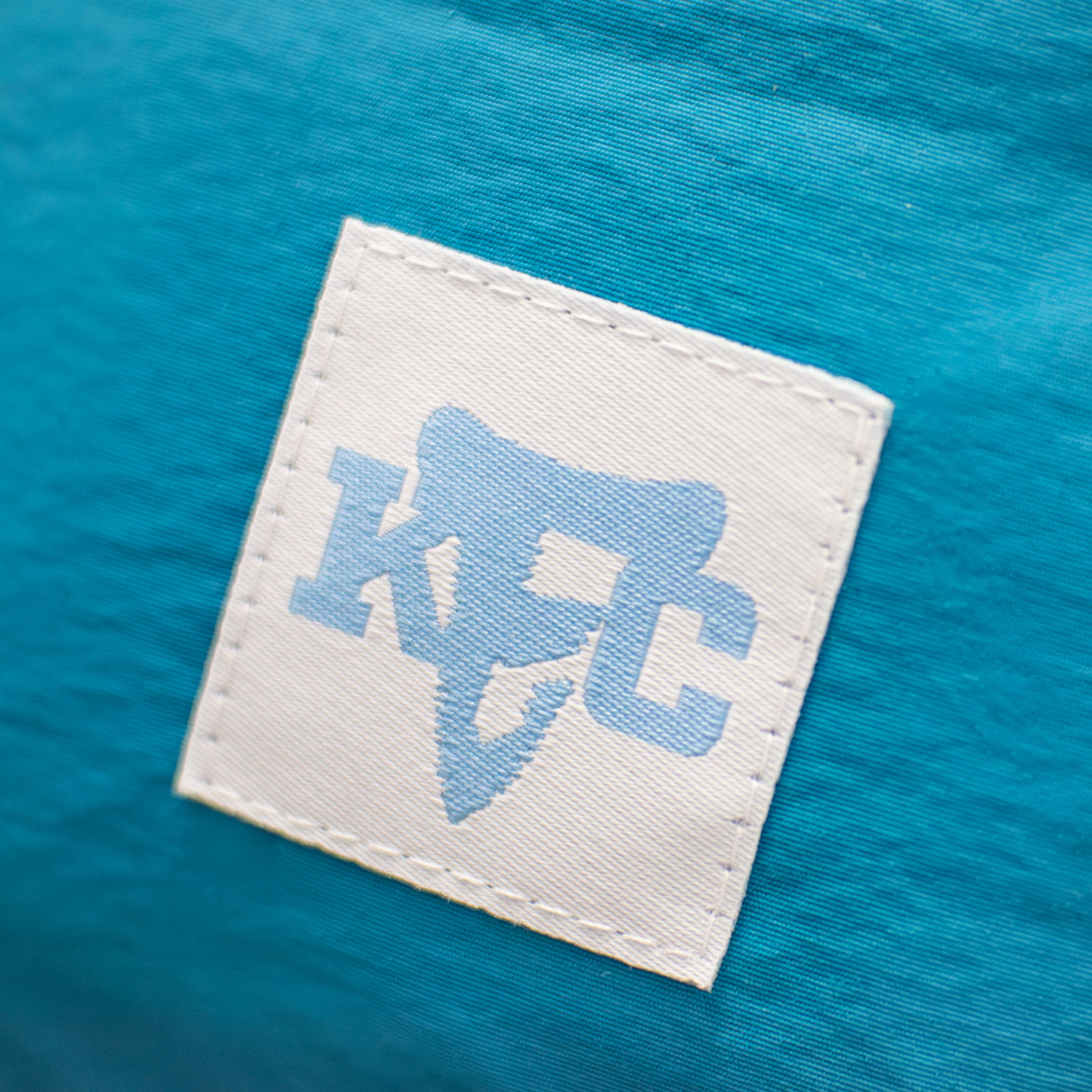 T-Shirt, Logo, Patch, Blau, Baumwolle