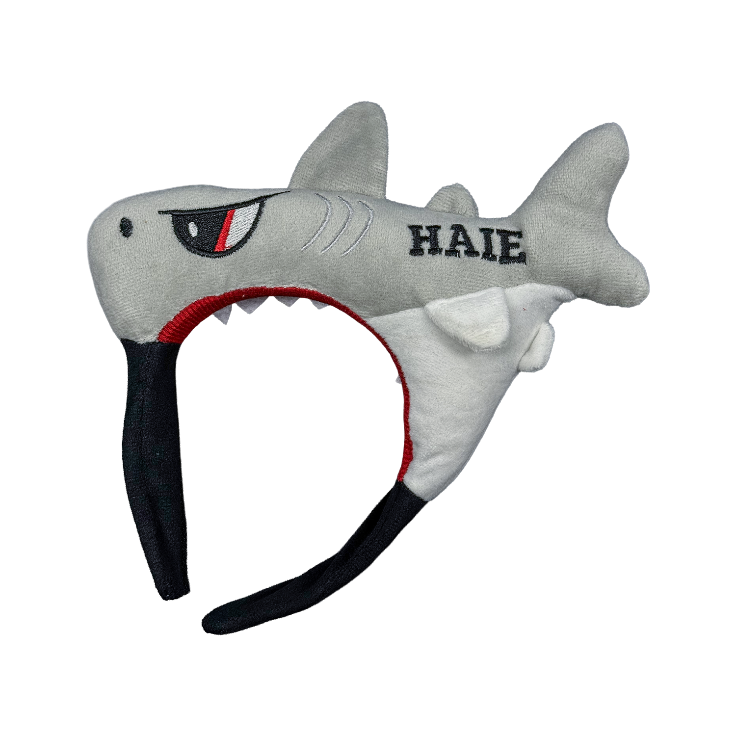 Shark-Hut, Kinder Ohrenschützer, Tierischer Hut, Grau Weiß, Klettverschluss