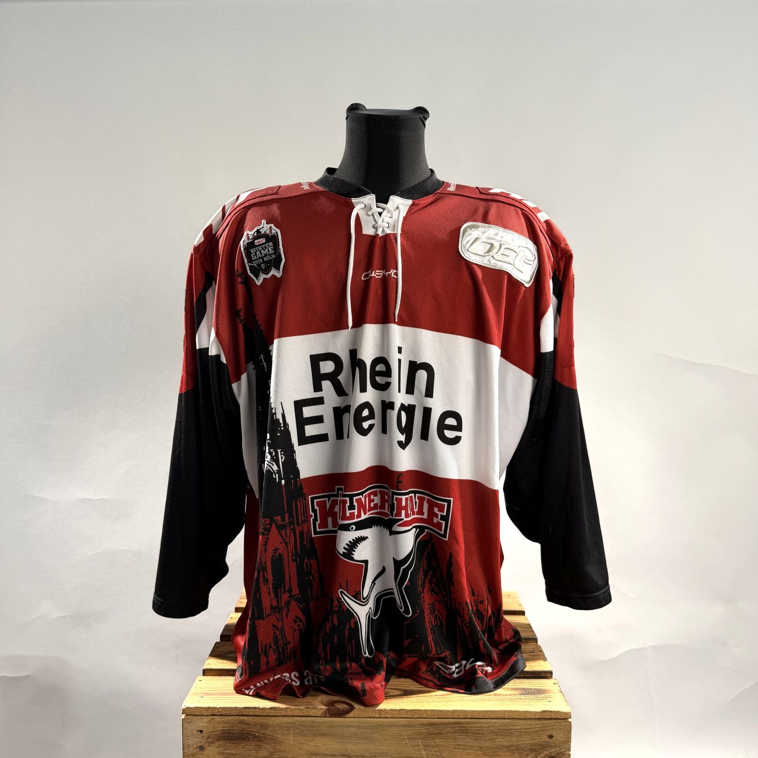 Jersey, Sportbekleidung, Hockeytrikot, Rot Weiß Schwarz, Druck Grafik