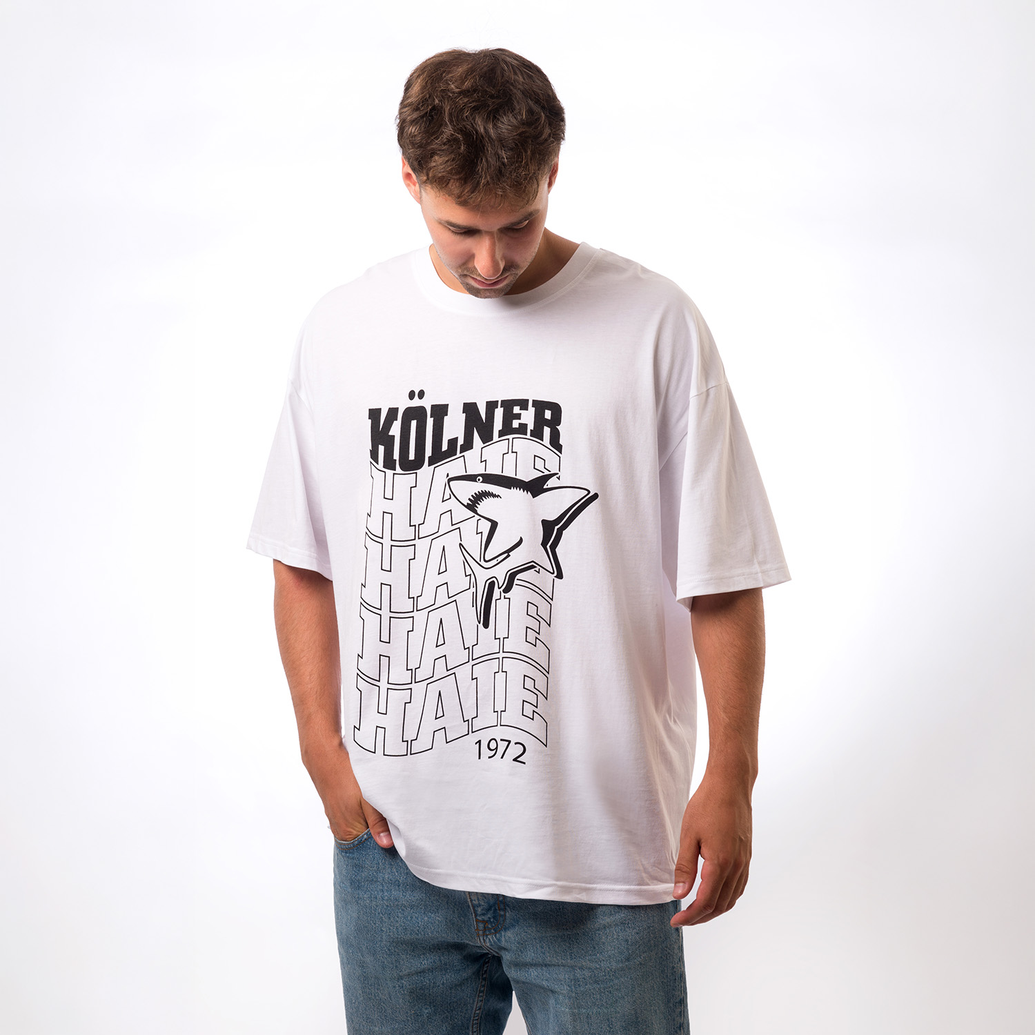 T-Shirt, Weiß, Grafik, Kurzarm, Unisex