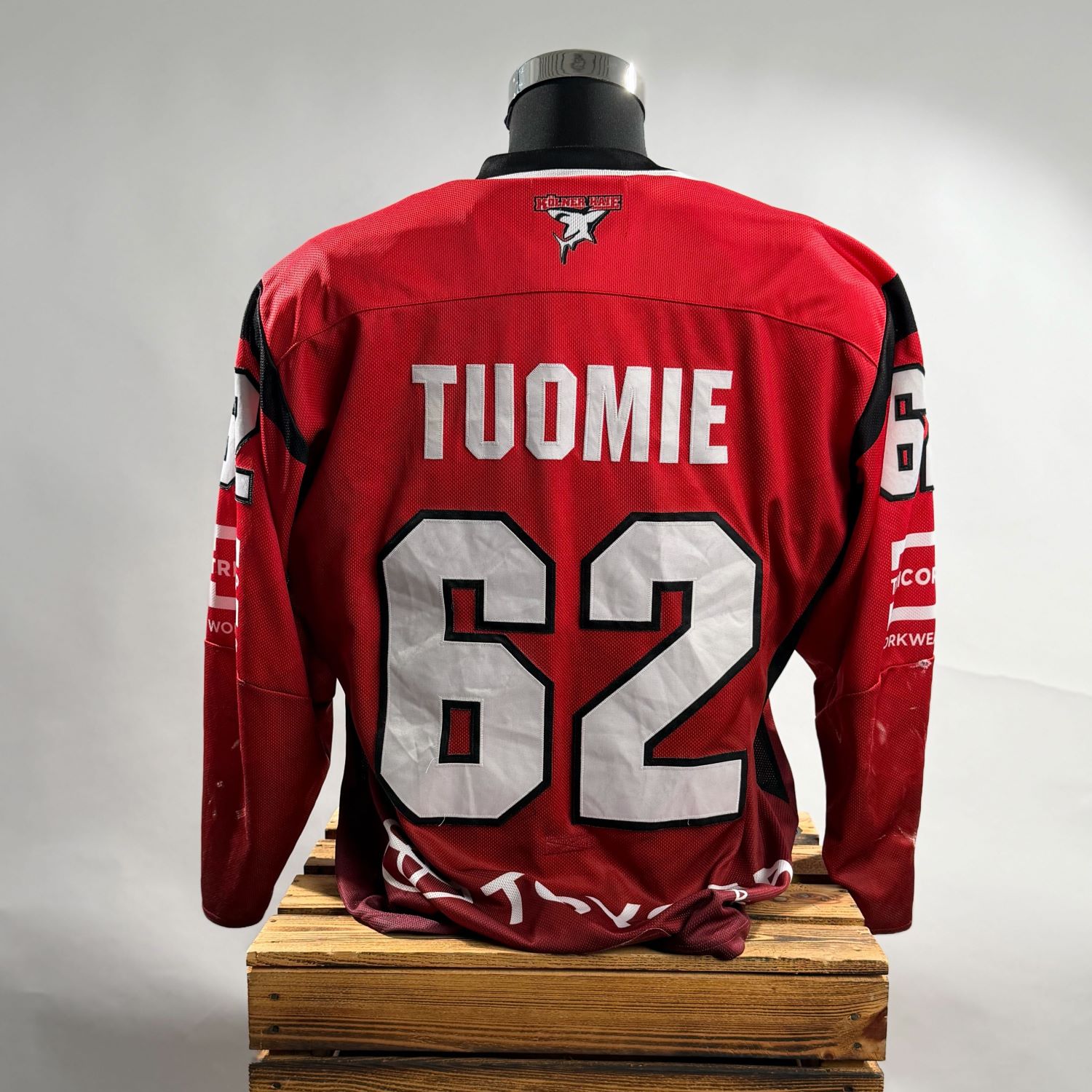 Jersey, Hockey-Jersey, Rotes Trikot, Nummer 62, Tuomie