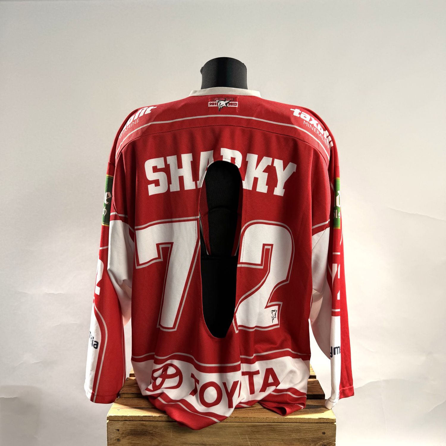 Hockeytrikot, Rotes Trikot, Nr 72, Meshstoff, Toyota Logo