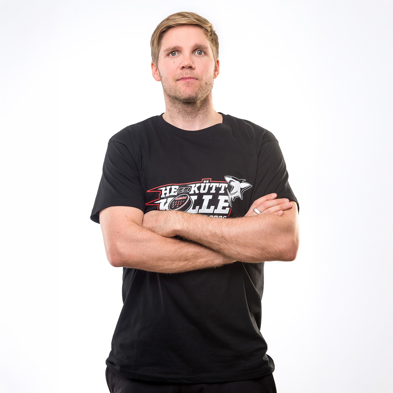 T-Shirt, Schwarz, Motivdruck, Kurzärmlig, Männer