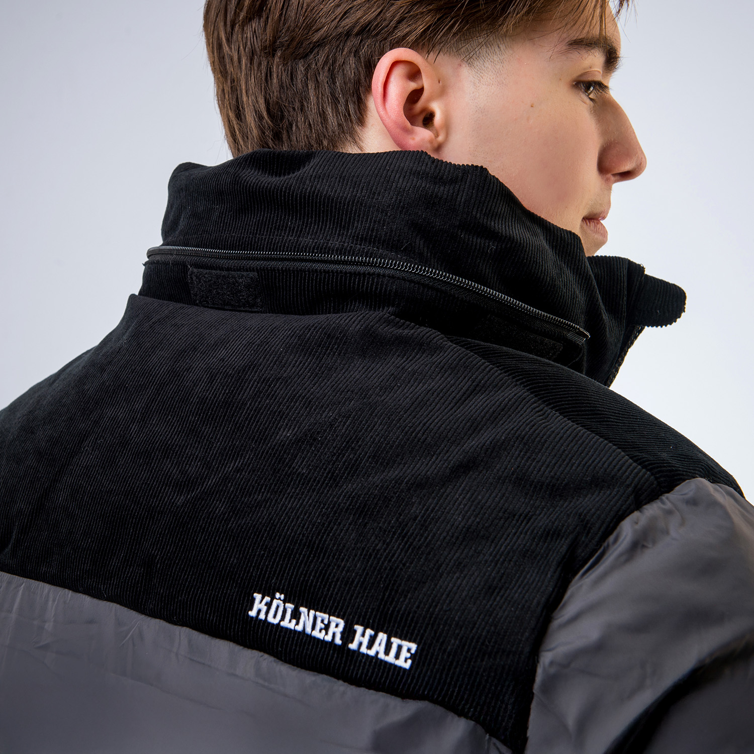 Mantel, Jacke, Fleece, Weste, Person