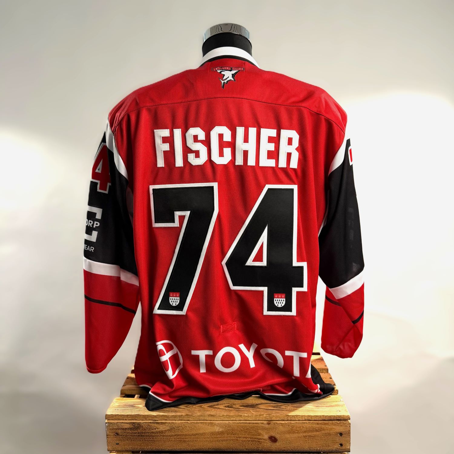 Hockeytrikot, Rotes Trikot, 74, Fischer, Jersey