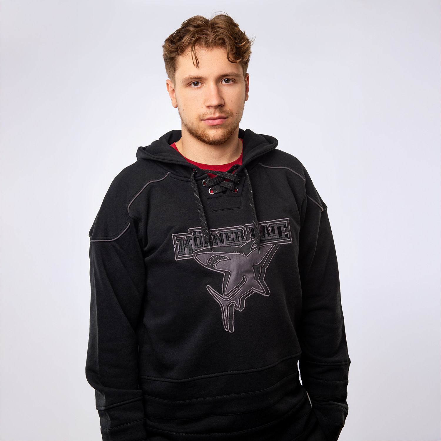 Hoodie CHECK Strickwaren, Pullover, Sweatshirt, Kapuzenpulli, Person