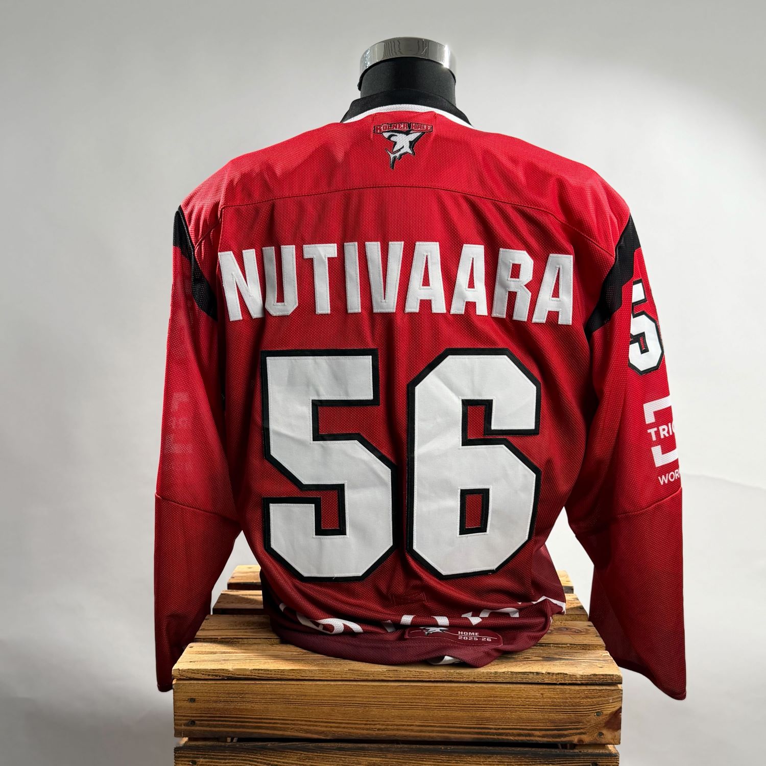 Hockey-Trikot, Rotes Trikot, Nummer 56, Rückenansicht, Sportswear