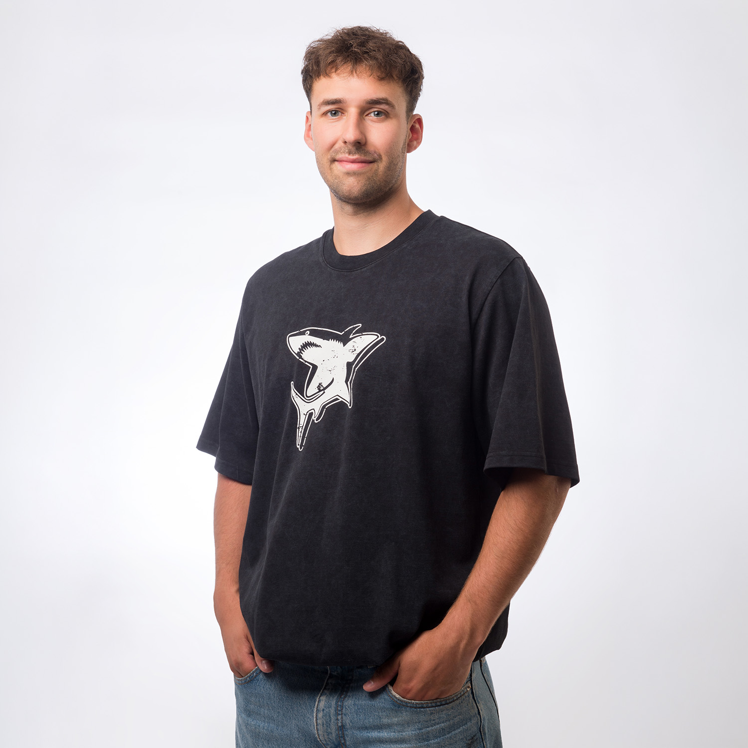 t-shirt, grafik-t-shirt, kurzarm, schwarz, unisex