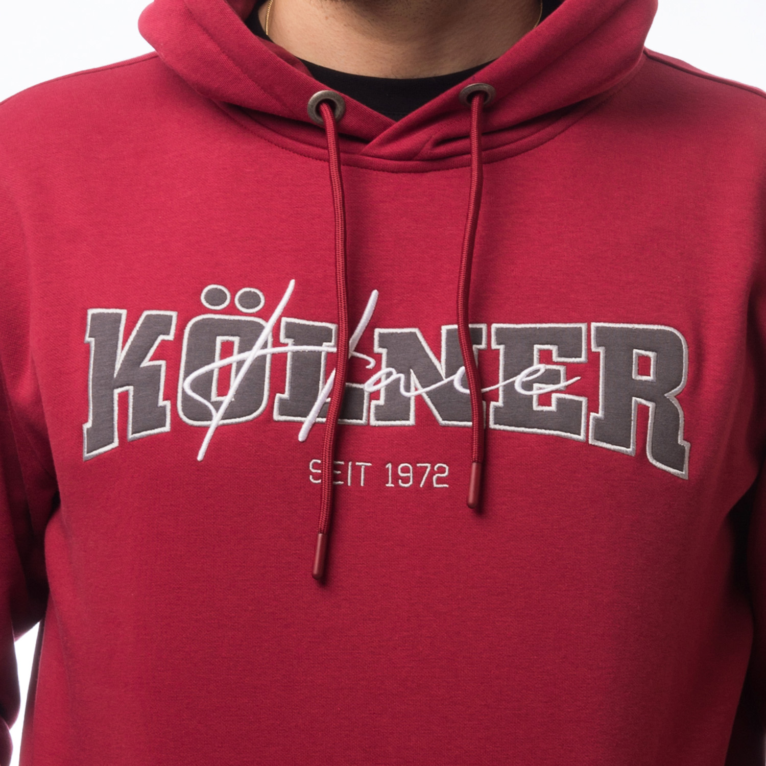 Hoodie, Kapuzenpullover, Kapuze, Kürzel, Vintage-Logo