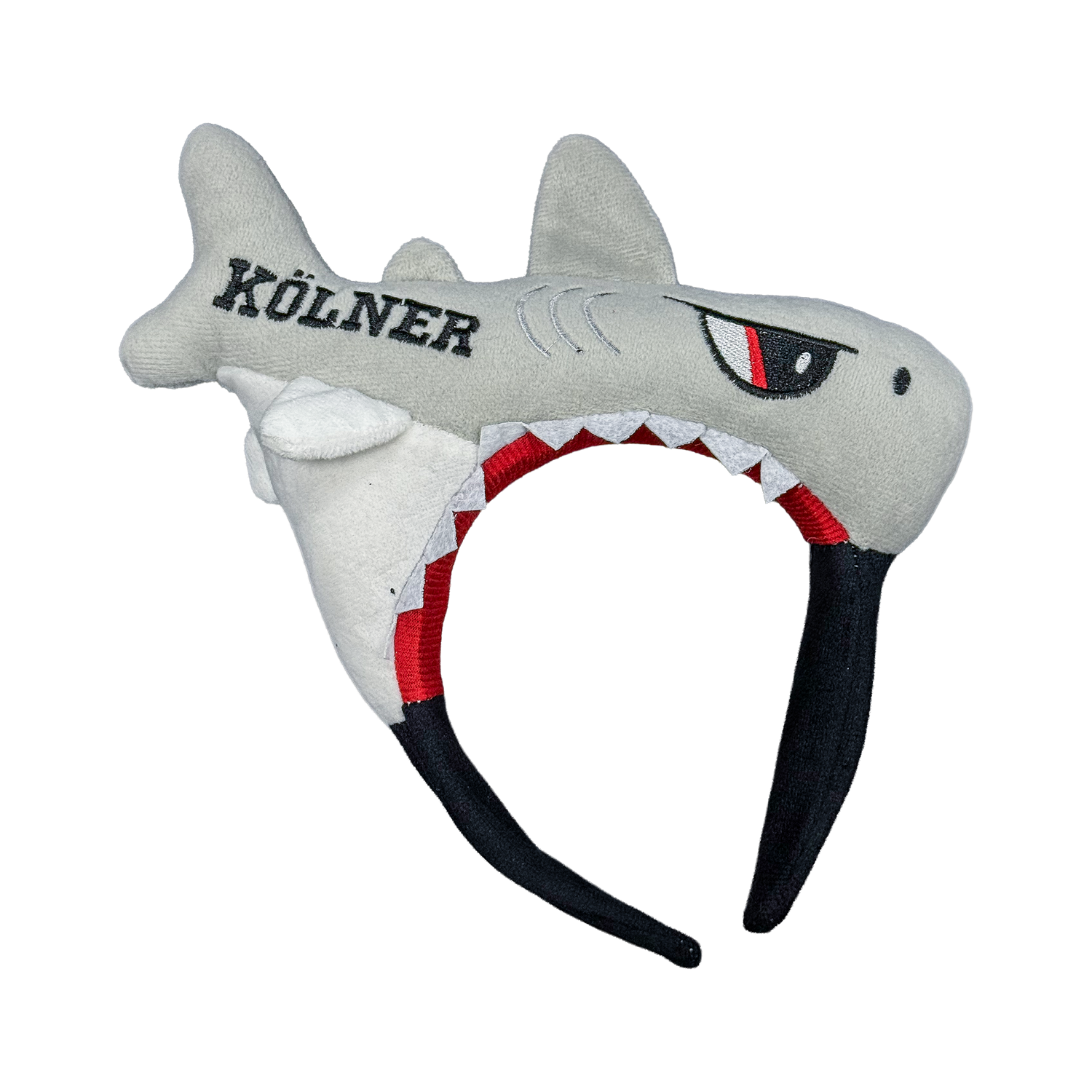 Shark-Hut, Plüschmütze, KölnER, GrauHai, Kopfbedeckung