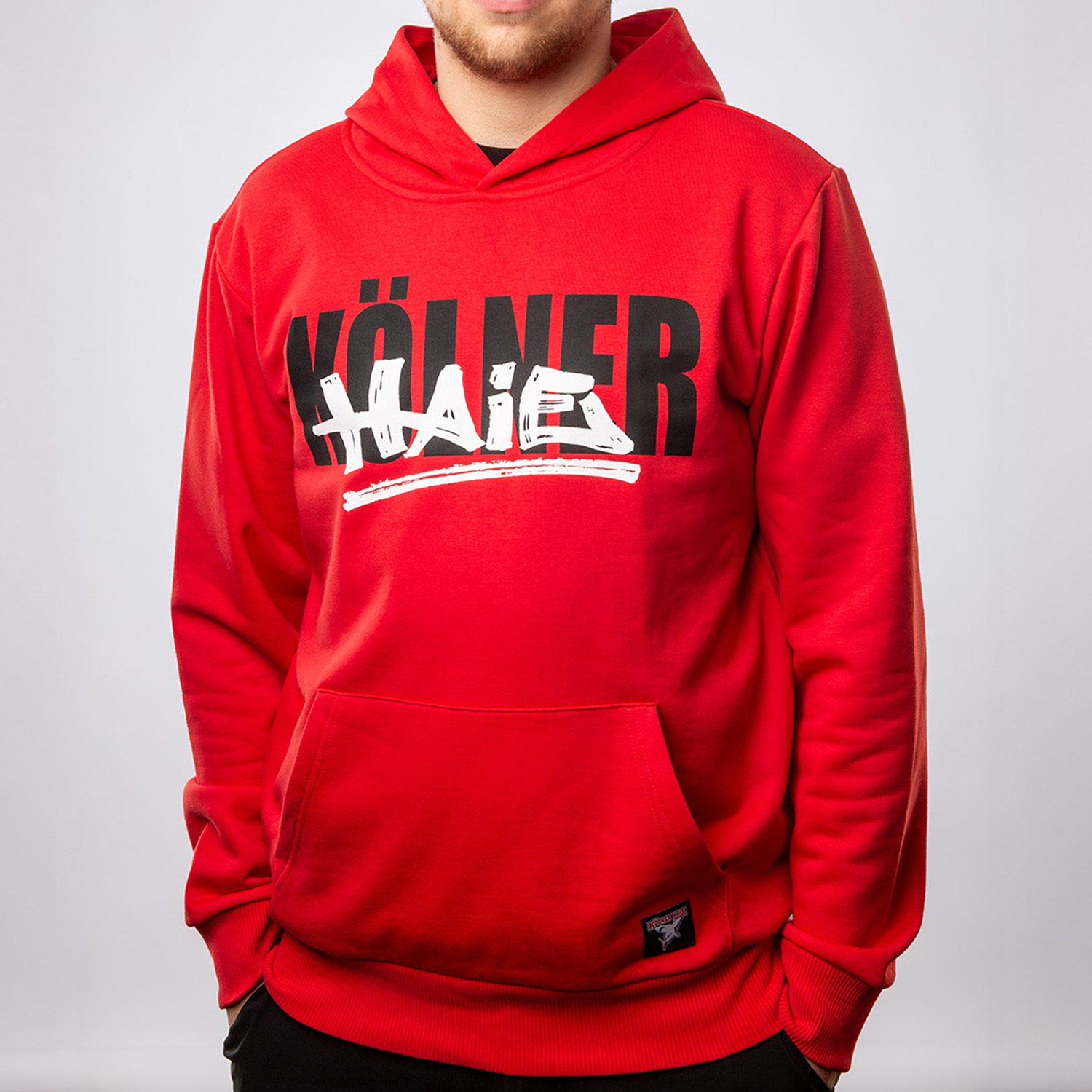 Hoodie, Rote Hoodie, Pullover, Kanguru-Tasche, Graffiti-Druck
