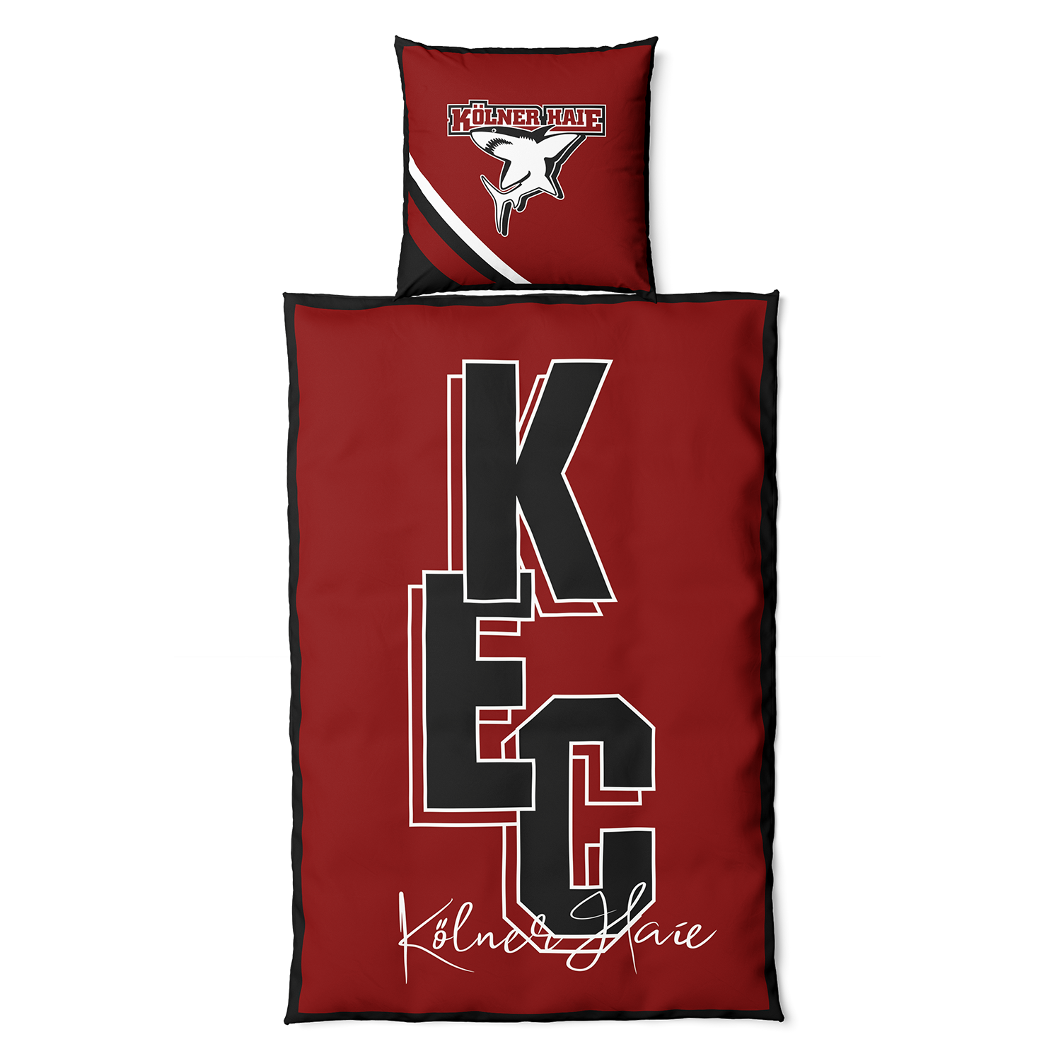 duvet, Bedwäsche, rot, schwarz, Grafik