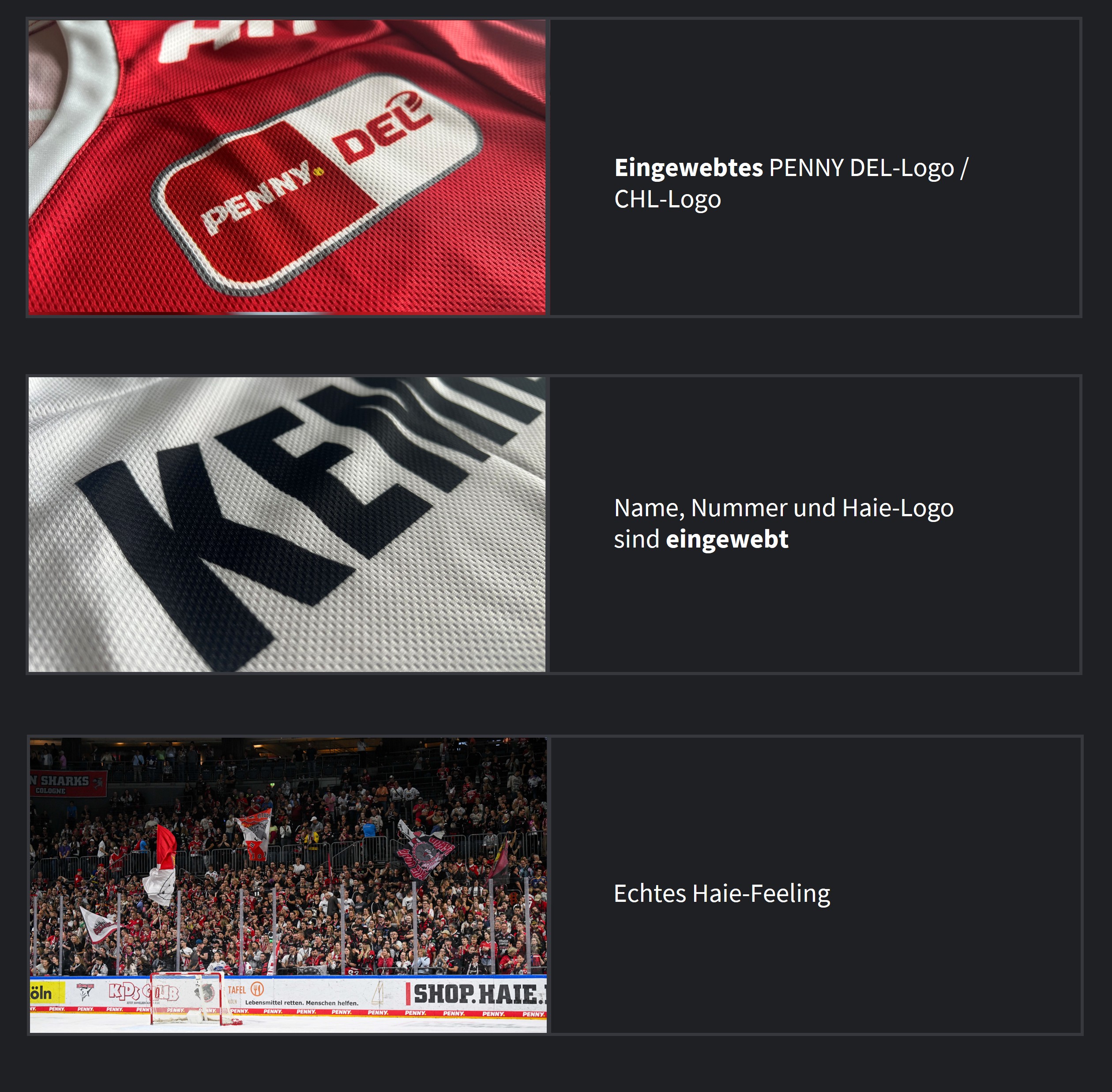 Penny Del-Logo, rotes Trikot, Mesh-Gewebe, Logo-Patch, Sportbekleidung